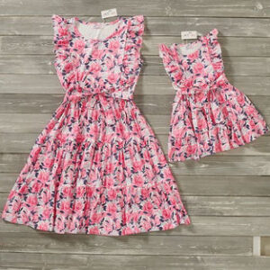 Dresses with a Pink Floral Pattern